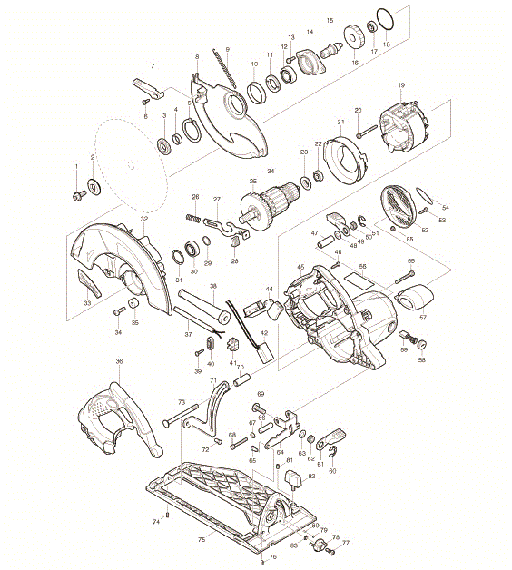 Makita 5008mga Parts - 8-1/4