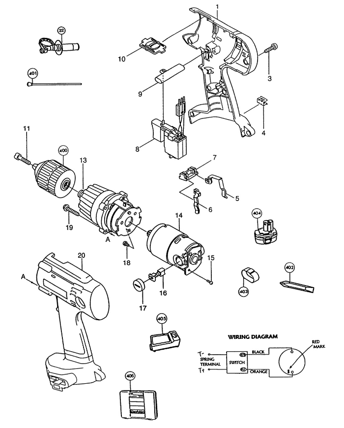 Makita 6343d Parts - Cordless Drill - Makita Cordless Parts - Makita Parts - Parts