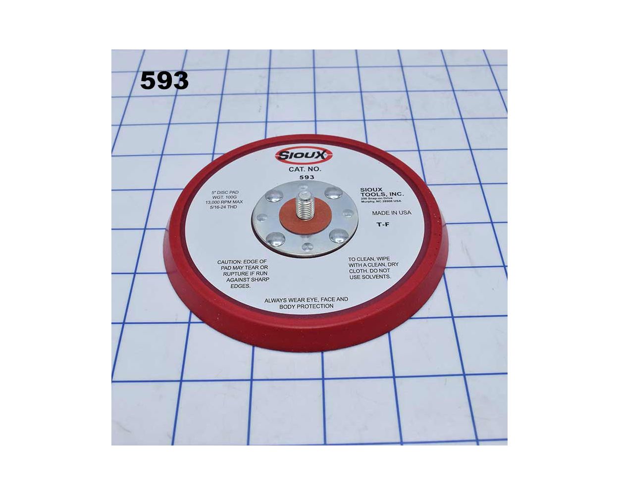 Sioux Tools 585 Sanding Backing Pad 5" 